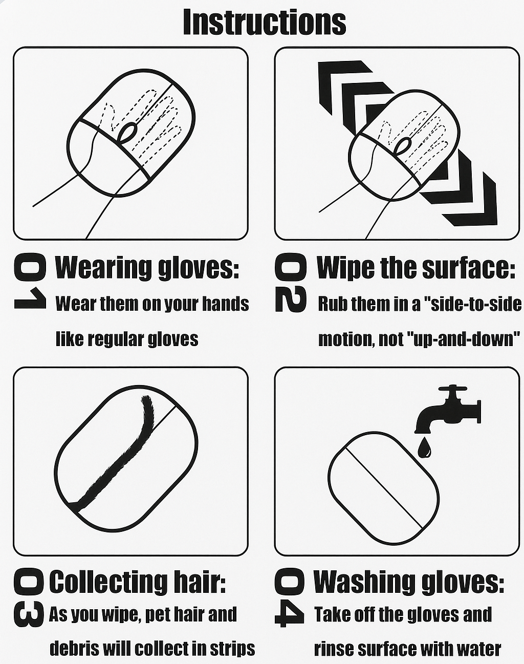 Pet Hair Remover Glove